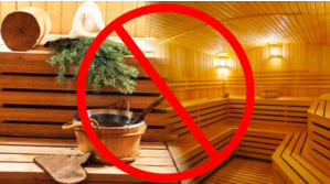 nie korzystać z sauny
